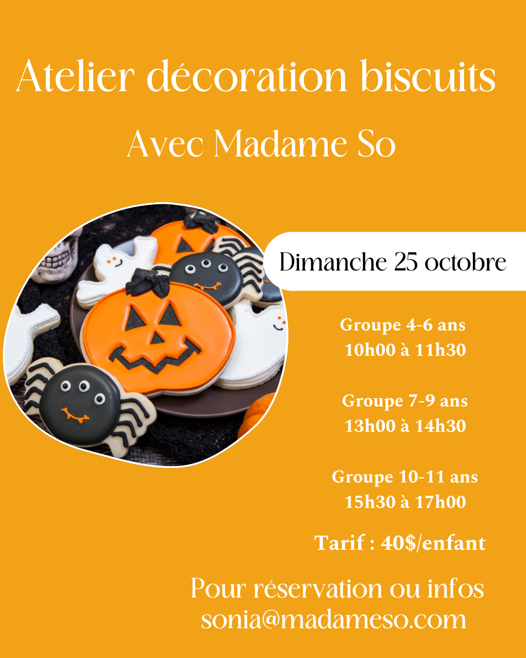 Atelier décoration biscuits (7-9 ans)