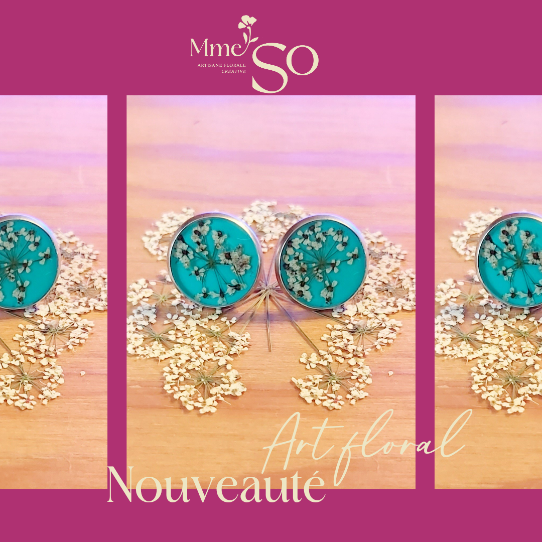 Clous d'oreilles turquoise