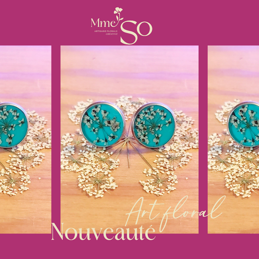 Clous d'oreilles turquoise