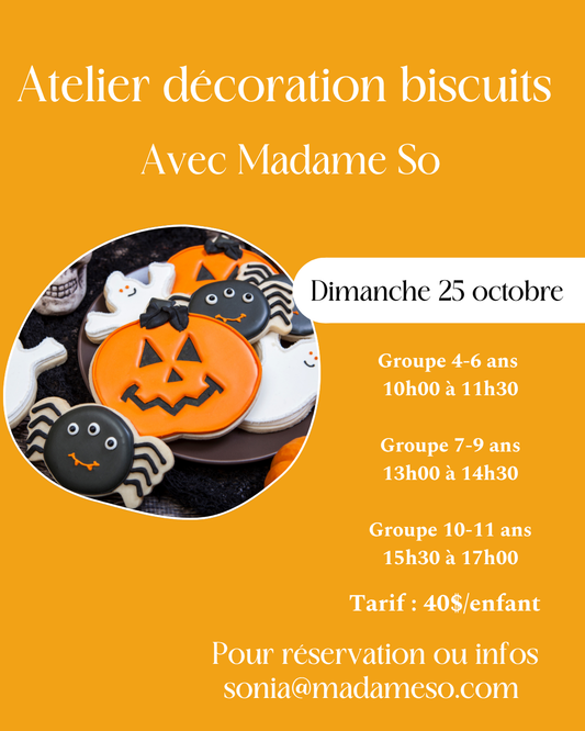 Atelier décoration biscuit (4-6 ans)