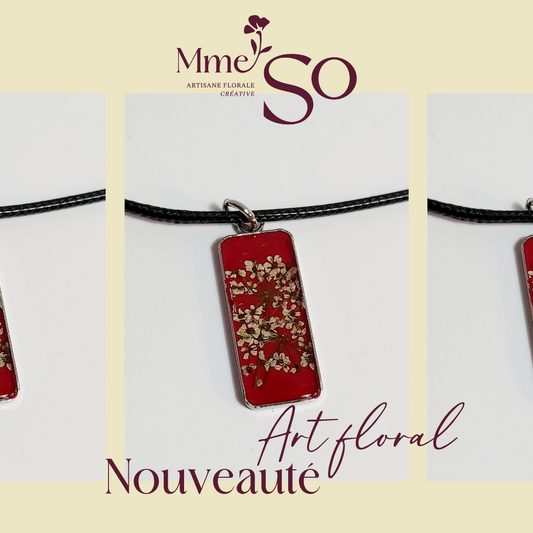 Collier La petite chic rouge